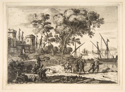 Coast Scene with an Artist MET DP816340