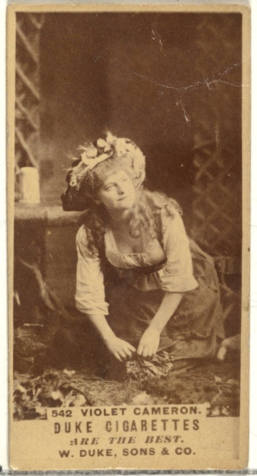 Card Number 542, Violet Cameron, from the Actors and Actresses series (N145-7) issued by Duke Sons & Co. to promote Duke Cigarettes MET DP840377