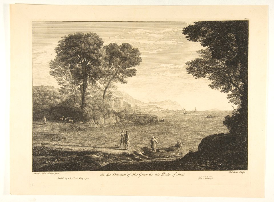 Coast View with the Embarkation of Carlo and Ubaldo MET DP816369