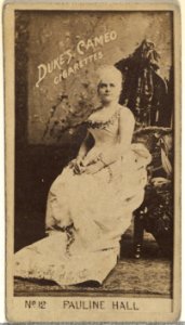 Card Number 12, Pauline Hall, from the Actors and Actresses series (N145-4) issued by Duke Sons & Co. to promote Cameo Cigarettes MET DP839947