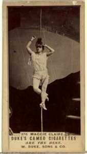 Card Number 376, Maggie Claire, from the Actors and Actresses series (N145-5) issued by Duke Sons & Co. to promote Cameo Cigarettes MET DP840057