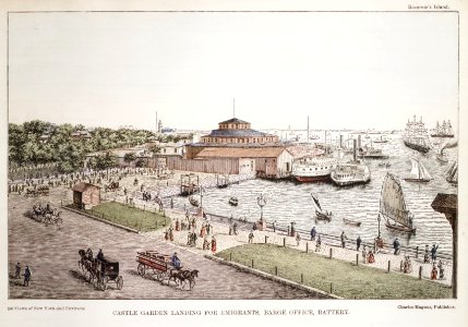 Castle Garden Landing for Emigrants, Barge Office, Battery MET DR175