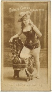 Card Number 114, Agnes Melnotte, from the Actors and Actresses series (N145-4) issued by Duke Sons & Co. to promote Cameo Cigarettes MET DP839971