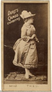 Card Number 112, Theo, from the Actors and Actresses series (N145-4) issued by Duke Sons & Co. to promote Cameo Cigarettes MET DP840015