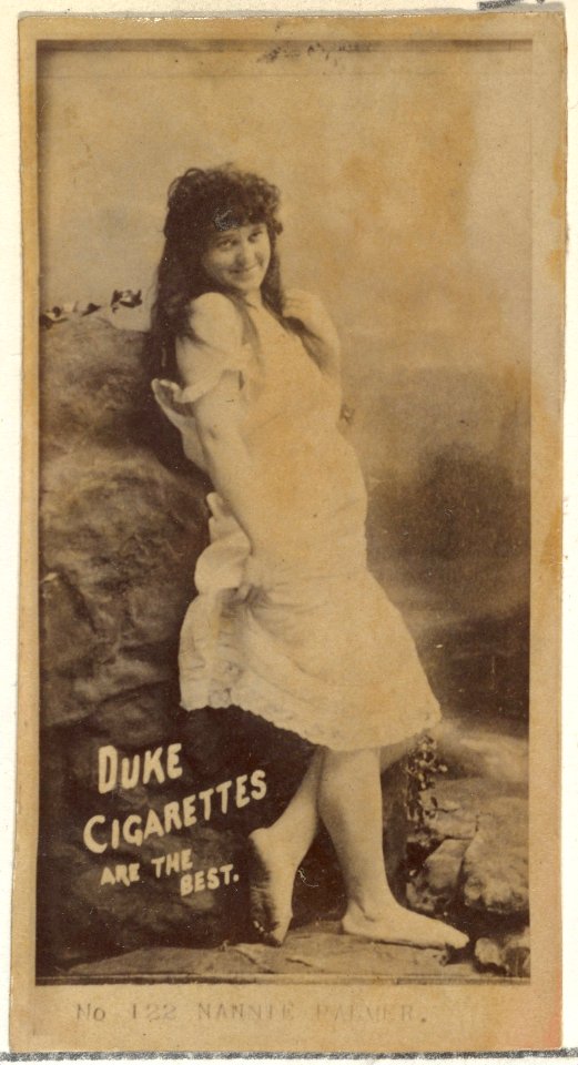 Card Number 122, Nannie Palmer, from the Actors and Actresses series (N145-6) issued by Duke Sons & Co. to promote Duke Cigarettes MET DP840298
