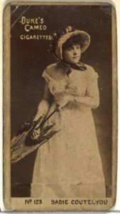 Card Number 123, Sadie Cortelyou, from the Actors and Actresses series (N145-4) issued by Duke Sons & Co. to promote Cameo Cigarettes MET DP839918