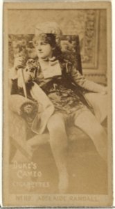 Card Number 119, Adelaide Randall, from the Actors and Actresses series (N145-4) issued by Duke Sons & Co. to promote Cameo Cigarettes MET DP839984