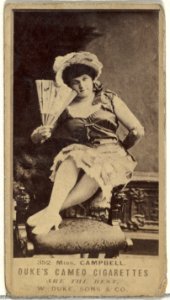 Card Number 352, Miss Campbell, from the Actors and Actresses series (N145-5) issued by Duke Sons & Co. to promote Cameo Cigarettes MET DP840049