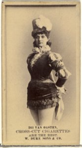 Card Number 361, Von Oasten, from the Actors and Actresses series (N145-3) issued by Duke Sons & Co. to promote Cross Cut Cigarettes MET DP839849