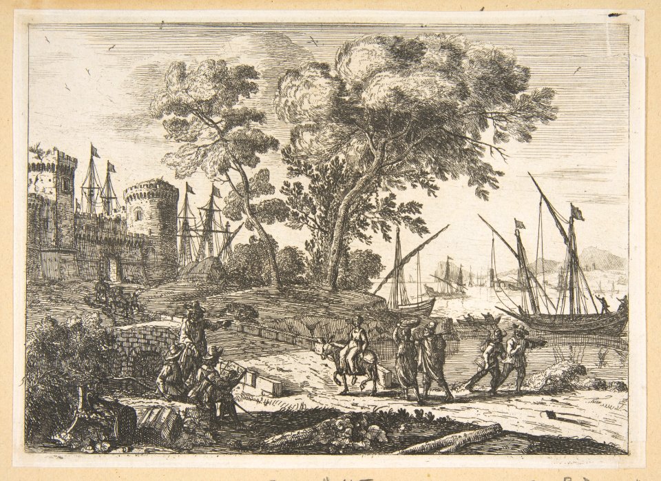 Coast Scene with an Artist MET DP816339