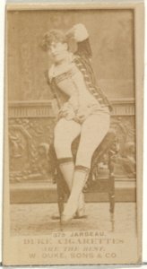 Card Number 375, Miss Jarbeau, from the Actors and Actresses series (N145-7) issued by Duke Sons & Co. to promote Duke Cigarettes MET DP840568