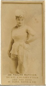 Card Number 388, Pauline Markham, from the Actors and Actresses series (N145-7) issued by Duke Sons & Co. to promote Duke Cigarettes MET DP840454
