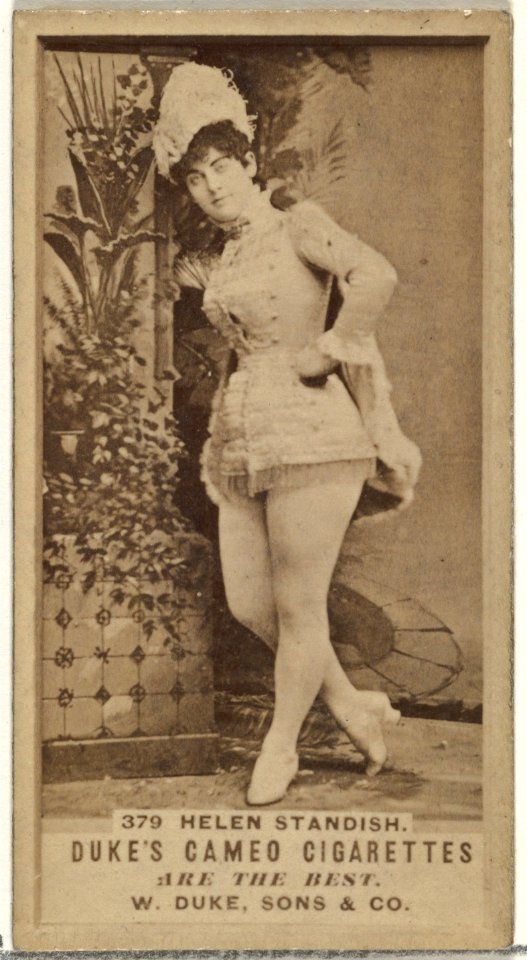 Card Number 379, Helen Standish, from the Actors and Actresses series (N145-5) issued by Duke Sons & Co. to promote Cameo Cigarettes MET DP840164