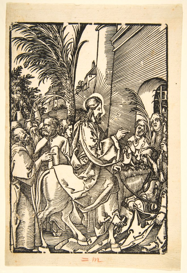 Christ's Entry into Jerusalem, from The Small Passion (copy) MET DP816032
