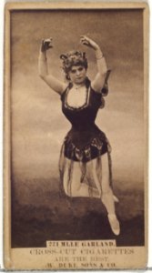 Card Number 221, Mlle. Garland, from the Actors and Actresses series (N145-3) issued by Duke Sons & Co. to promote Cross Cut Cigarettes MET DP839754
