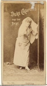 Card Number 22, Lotta, from the Actors and Actresses series (N145-6) issued by Duke Sons & Co. to promote Duke Cigarettes MET DP840334