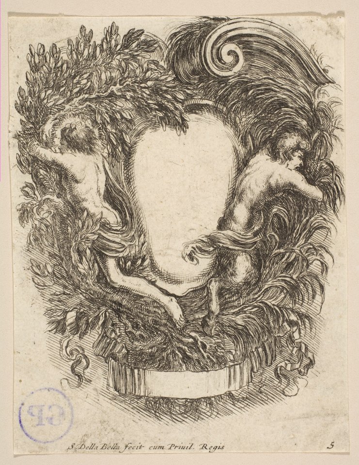 Cartouche Framed by Apollo and Pan MET DP817963
