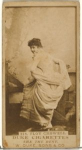 Card Number 218, Floy Crowell, from the Actors and Actresses series (N145-7) issued by Duke Sons & Co. to promote Duke Cigarettes MET DP840388