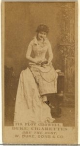 Card Number 219, Floy Crowell, from the Actors and Actresses series (N145-7) issued by Duke Sons & Co. to promote Duke Cigarettes MET DP840553