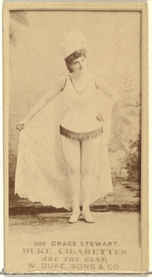 Card Number 386, Grace Stewart, from the Actors and Actresses series (N145-7) issued by Duke Sons & Co. to promote Duke Cigarettes MET DP840565