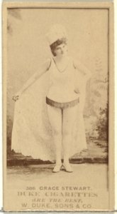 Card Number 386, Grace Stewart, from the Actors and Actresses series (N145-7) issued by Duke Sons & Co. to promote Duke Cigarettes MET DP840565