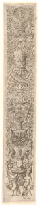 Candelabra grotesque with four children playing, from a series of twelve candelabra grotesques MET DP835605