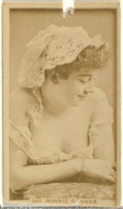 Card Number 395, Minnie Connor, from the Actors and Actresses series (N145-7) issued by Duke Sons & Co. to promote Duke Cigarettes MET DP840571