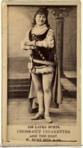 Card Number 320, Laura Burt, from the Actors and Actresses series (N145-3) issued by Duke Sons & Co. to promote Cross Cut Cigarettes MET DP839708