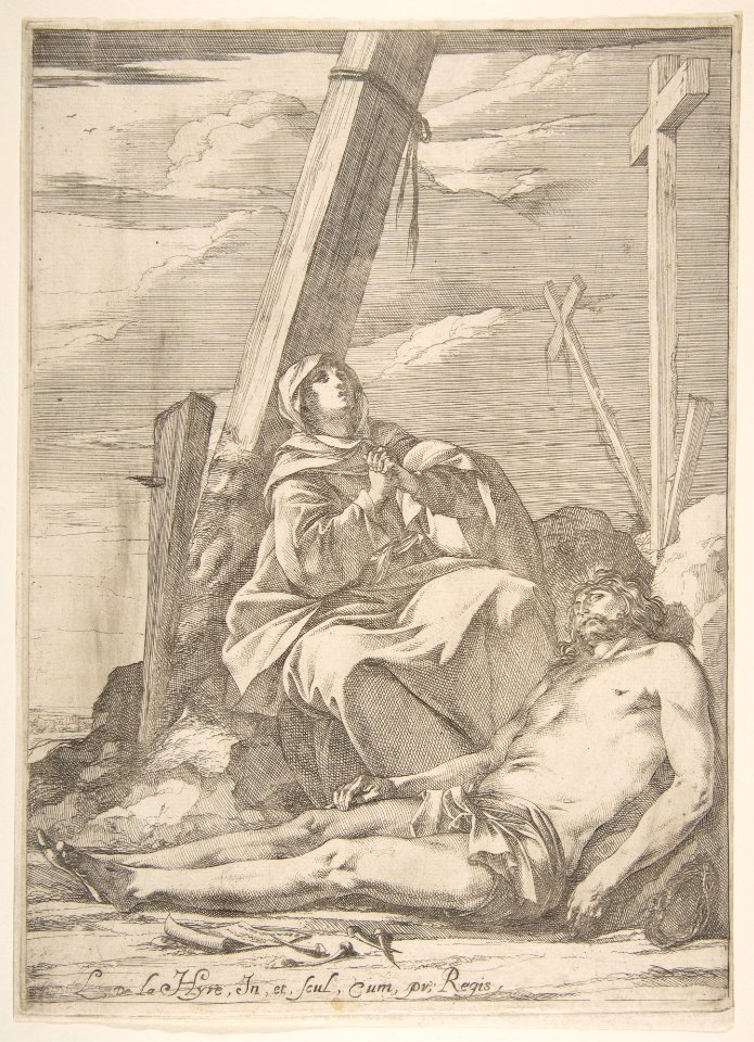 Christ and the Virgin at the Foot of the Cross MET DP817085