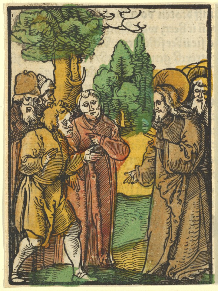 Christ and the Pharisees, from Das Plenarium MET DP849957