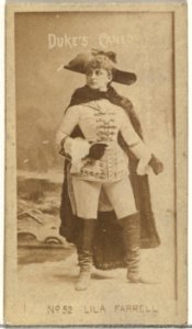 Card Number 52, Lila Farrell, from the Actors and Actresses series (N145-4) issued by Duke Sons & Co. to promote Cameo Cigarettes MET DP839928