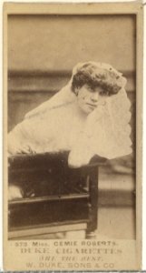 Card Number 573, Miss Cemie Roberts, from the Actors and Actresses series (N145-7) issued by Duke Sons & Co. to promote Duke Cigarettes MET DP840492