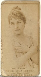 Card Number 522, Miss Landry, from the Actors and Actresses series (N145-7) issued by Duke Sons & Co. to promote Duke Cigarettes MET DP840444