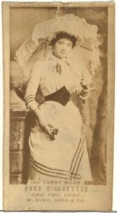 Card Number 523, Fanny Moor, from the Actors and Actresses series (N145-7) issued by Duke Sons & Co. to promote Duke Cigarettes MET DP840470