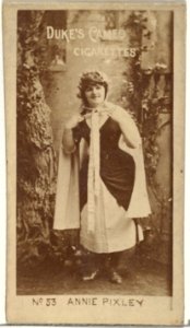 Card Number 53, Annie Pixley, from the Actors and Actresses series (N145-4) issued by Duke Sons & Co. to promote Cameo Cigarettes MET DP839982