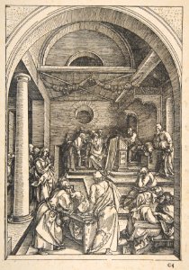 Christ among the Doctors, from The Life of the Virgin, Latin Edition, 1511 MET DP816284