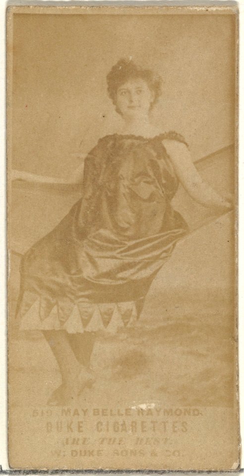 Card Number 519, May Belle Raymond, from the Actors and Actresses series (N145-7) issued by Duke Sons & Co. to promote Duke Cigarettes MET DP840486