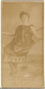 Card Number 519, May Belle Raymond, from the Actors and Actresses series (N145-7) issued by Duke Sons & Co. to promote Duke Cigarettes MET DP840486