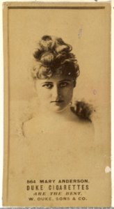 Card Number 564, Mary Anderson, from the Actors and Actresses series (N145-7) issued by Duke Sons & Co. to promote Duke Cigarettes MET DP840342