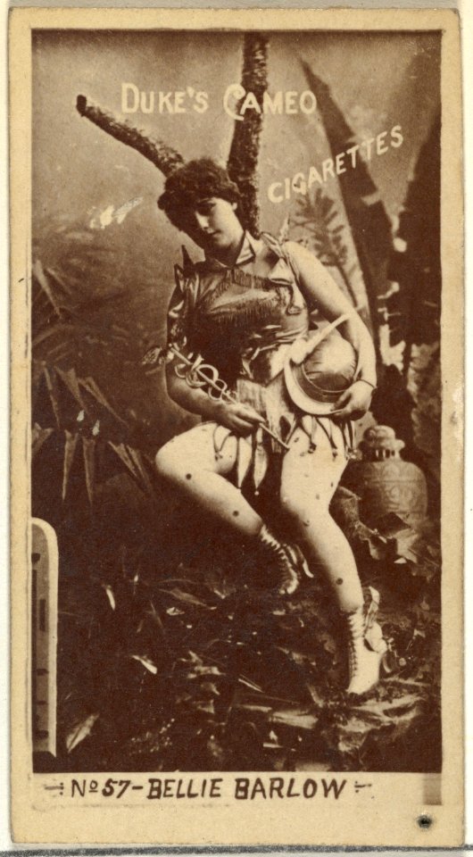 Card Number 57, Billie Barlow, from the Actors and Actresses series (N145-4) issued by Duke Sons & Co. to promote Cameo Cigarettes MET DP839890