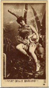 Card Number 57, Billie Barlow, from the Actors and Actresses series (N145-4) issued by Duke Sons & Co. to promote Cameo Cigarettes MET DP839890