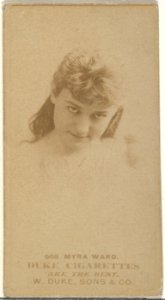 Card Number 568, Myra Ward, from the Actors and Actresses series (N145-7) issued by Duke Sons & Co. to promote Duke Cigarettes MET DP840536