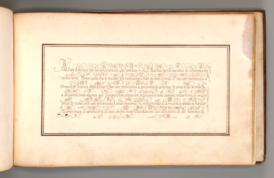 Calligraphic Excersize in Spanish MET DP-12235-037