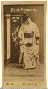 Card Number 41, Ida Mulle, from the Actors and Actresses series (N145-6) issued by Duke Sons & Co. to promote Duke Cigarettes MET DP840293