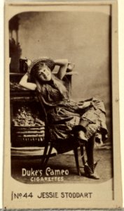 Card Number 44, Jessie Stoddart, from the Actors and Actresses series (N145-4) issued by Duke Sons & Co. to promote Cameo Cigarettes MET DP840004