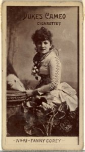 Card Number 49, Fanny Corey, from the Actors and Actresses series (N145-4) issued by Duke Sons & Co. to promote Cameo Cigarettes MET DP839917