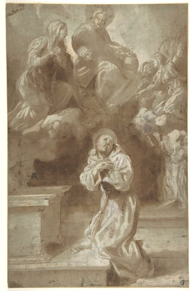 Christ and the Virgin Appearing to Saint Francis MET DP809456
