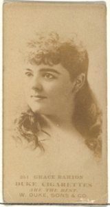 Card Number 251, Grace Barton, from the Actors and Actresses series (N145-7) issued by Duke Sons & Co. to promote Duke Cigarettes MET DP840350