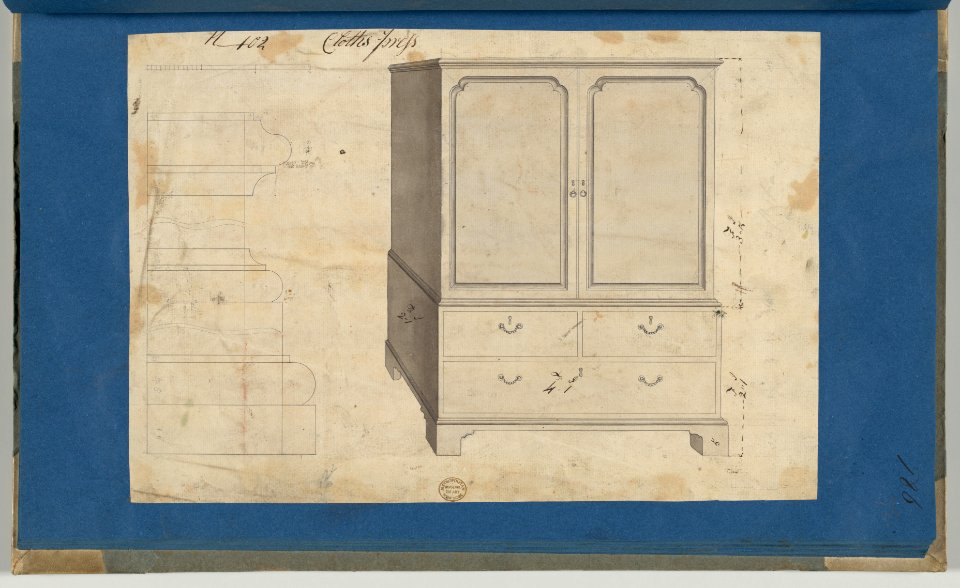 Clothes Press, from Chippendale Drawings, Vol. II MET DP-14176-072