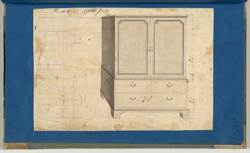 Clothes Press, from Chippendale Drawings, Vol. II MET DP-14176-072